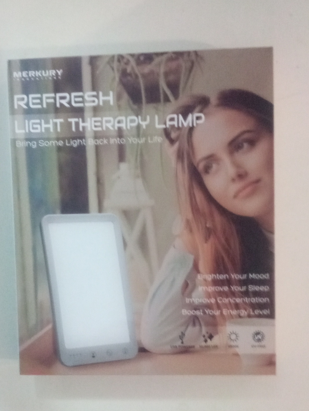 Merkury Refresh Light Therapy Lamp New NWT White SALE